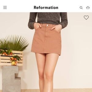 Reformation Denim Skirt size 29